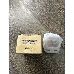 Tessan Type C Travel Adapter with USB Port - TS-AP2U-EU-Gray